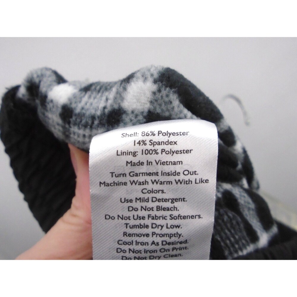 Eddie Bauer Pants Rainier Women Size 14 (36x31) Black Flannel Lined Jogger - Picture 11 of 11